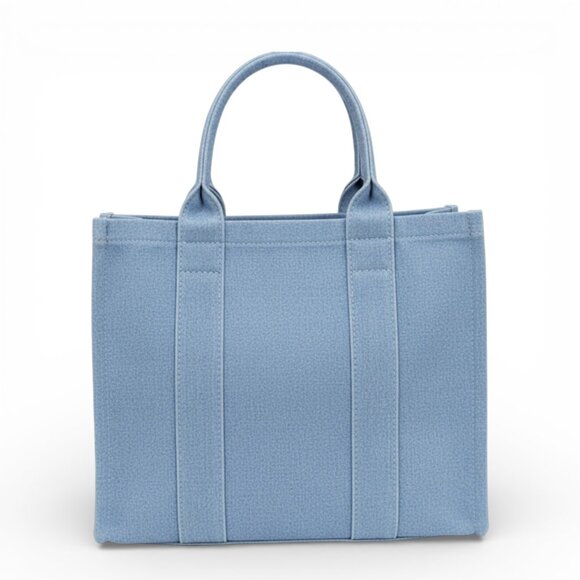 BNWT Brand New Iconic Light Denim Top Handle Convertible Tote Bag - Picture 3 of 5